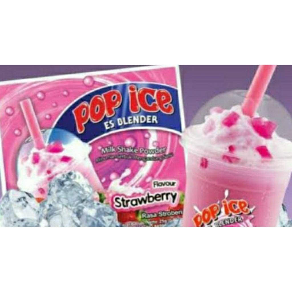 

Pop Ice Mangga,Ckl,Melon,Alpukat,Stw,Leci 1pak isi 5Rcg