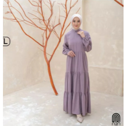 N2N-ELMIRA DRESS GAMIS DEWASA GAMIS POLOS GAMIS N2N TERBARU