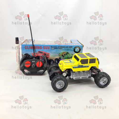Mainan Anak R/C Mobil Off Road Climbing SUV LED 4WD Skala 1:18 40MhZ Pakai Remot Kontrol Baterai