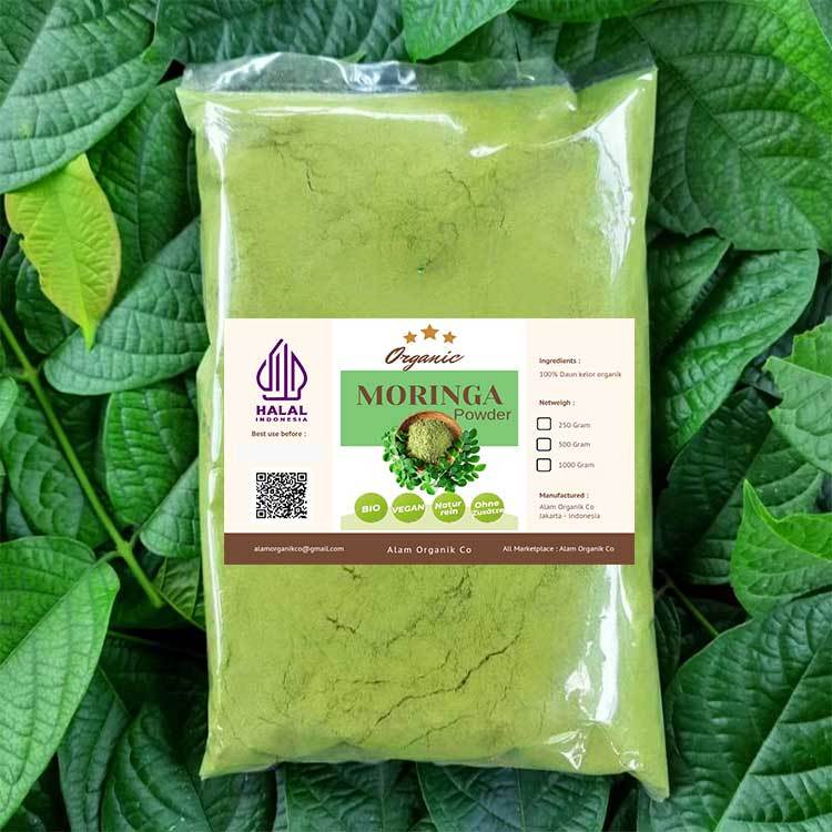 

Daun Kelor Bubuk 500gr Super / Pure Moringa Powder Superfood Nutrisi Tinggi