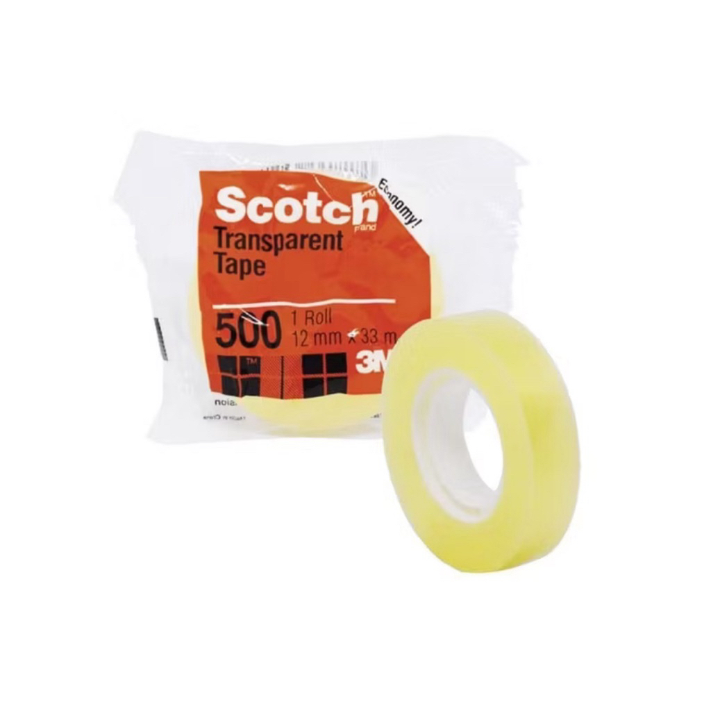 

3M™ Scotch® Transparent Tape, Lakban Bening, Hasil akhir rapi & glossy, 12mmx33m, Kecil, Untuk berbagai kegunaan