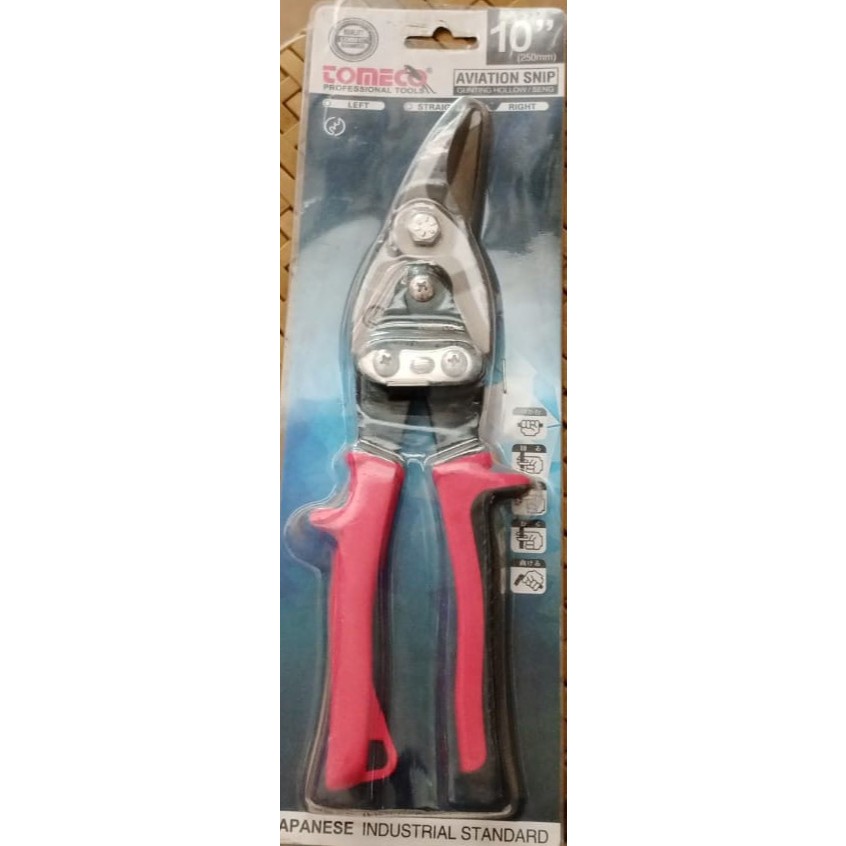 Gunting serbaguna tomeco 10" Bengkok kanan gunting seng tomeco 10" kanan gunting baja ringan TOMECO