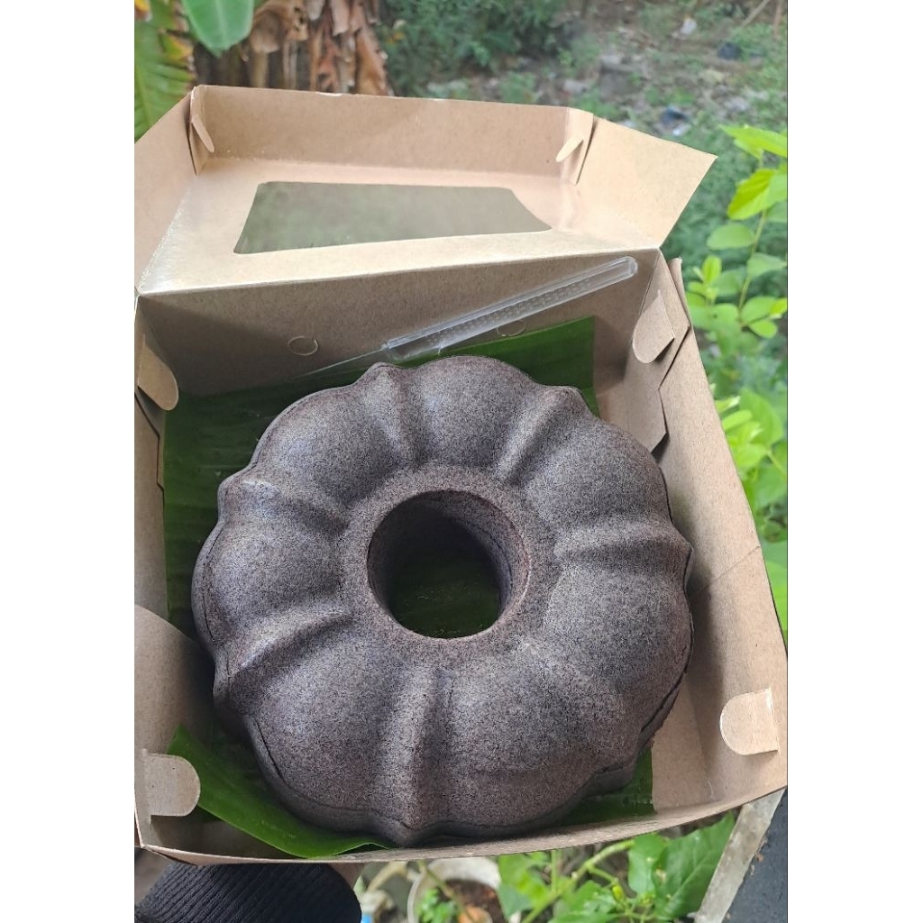 Bolu Kukus Ketan Hitam creamy cheese home made Less gluten diameter loyang 20cm