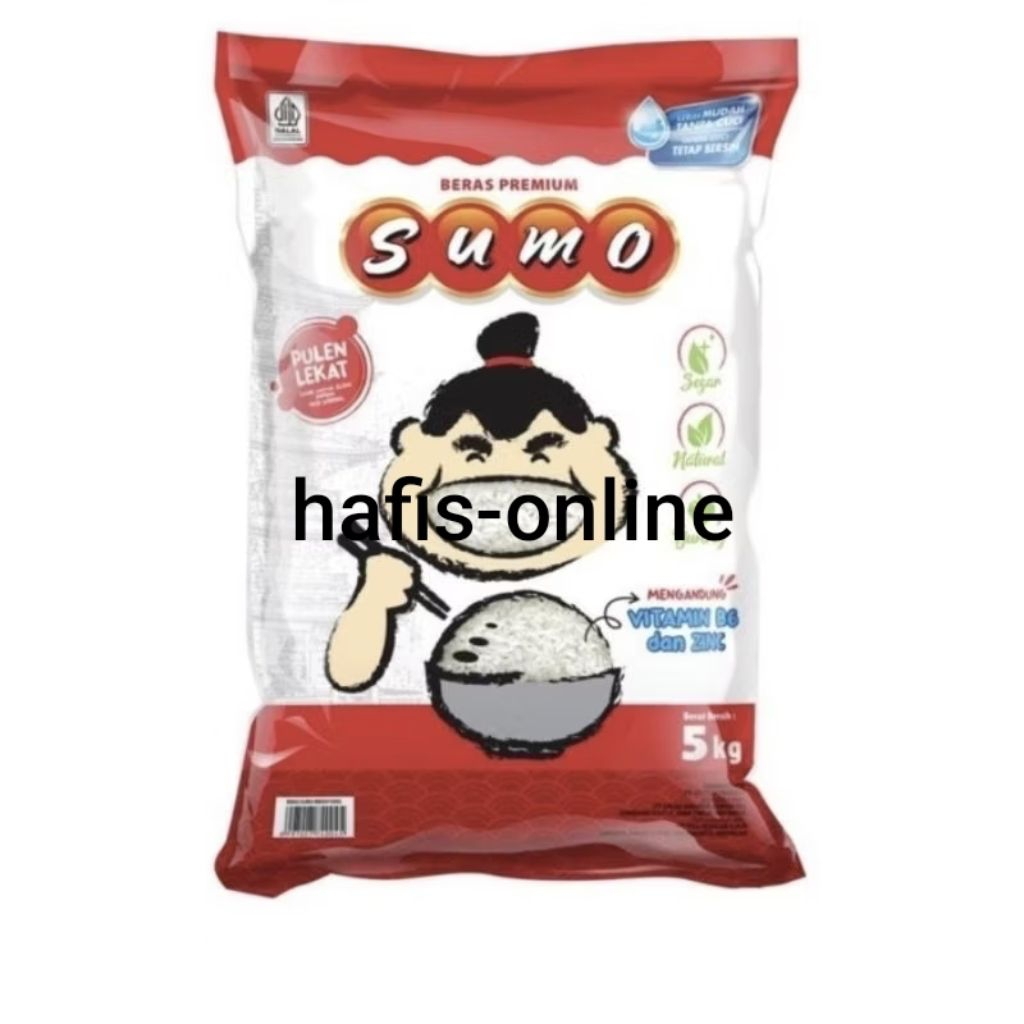 

Beras sumo merah 5 kg Original exp maret 2026