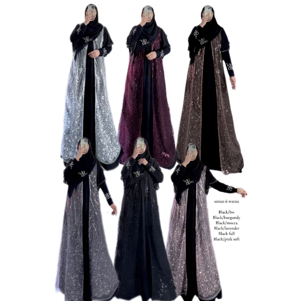 SET GAMIS BROKAT BY NASYA  SYAR'I PREMIUM