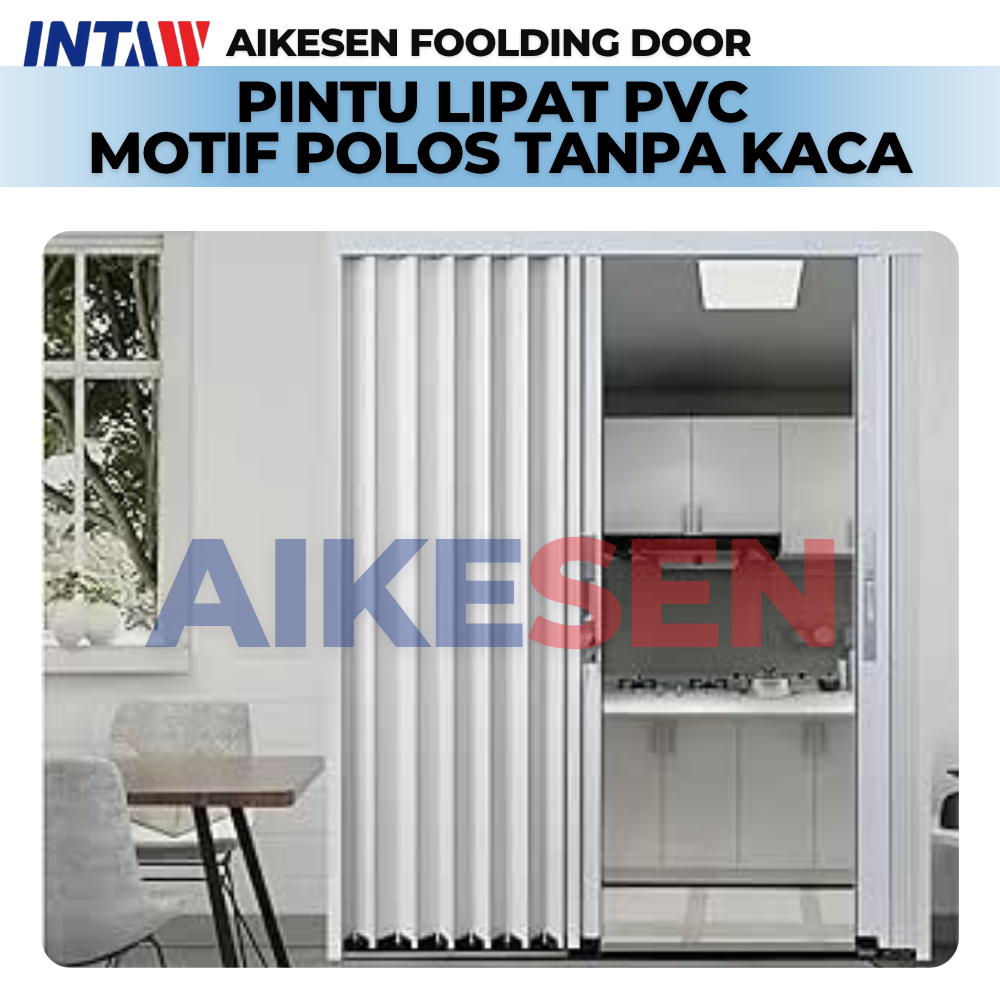 PINTU LIPAT PVC MOTIF POLOS /PINTU LIPAT PVC PENYEKAT RUANGAN /PINTU KAMAR MANDI/PINTU GESER SLIDING