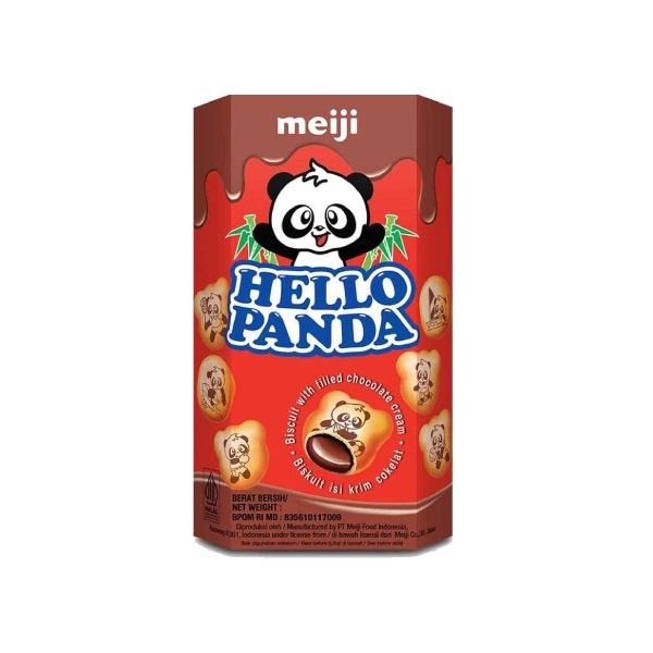 

[oddsolshop] pekanbaru/Meiji Hello Panda Biscuit Chocolate Cream 42GR Biskuit Krim Cokelat Coklat