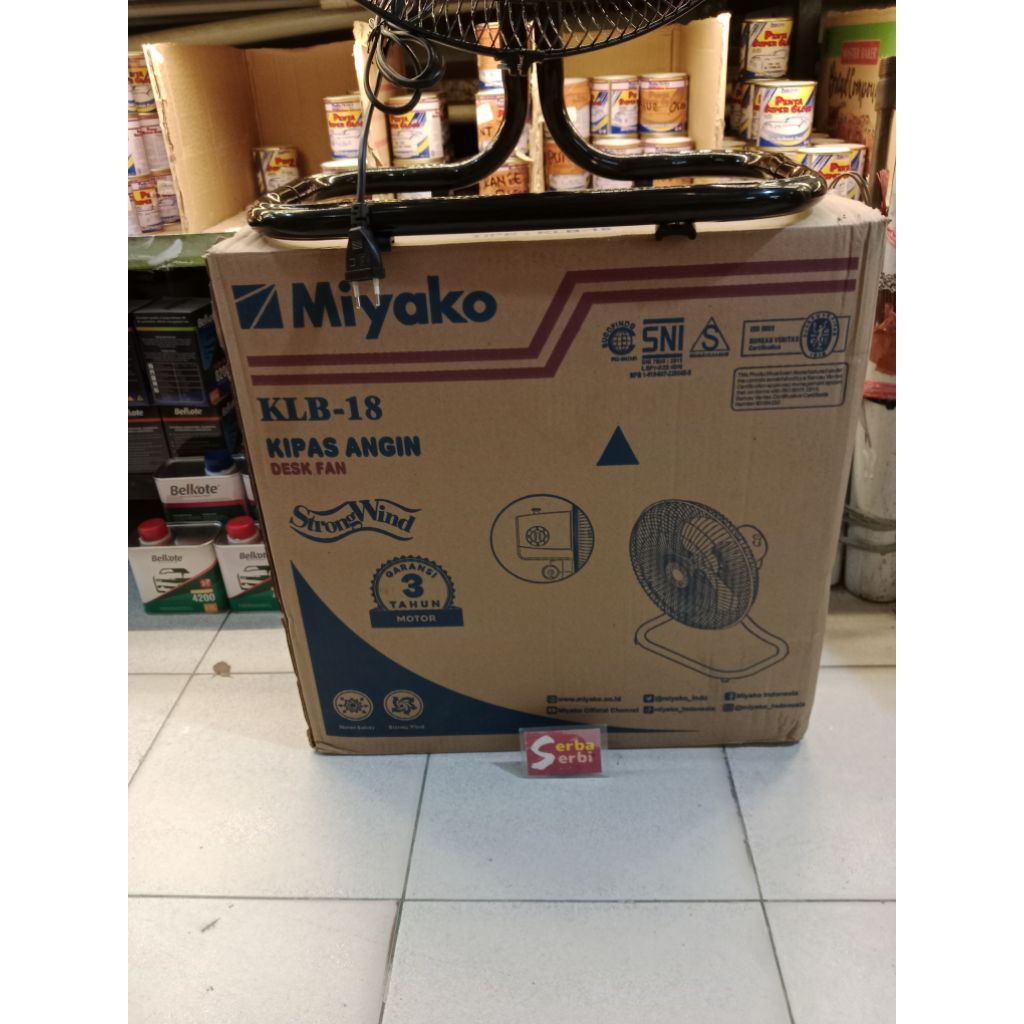 *KLB-18 MIYAKO*Kipas angin duduk baling besi 18"