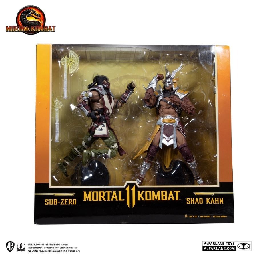 Sub Zero vs. Shao Khan Mortal Kombat 11 McFarlane Toys Action Figure 2-Pack