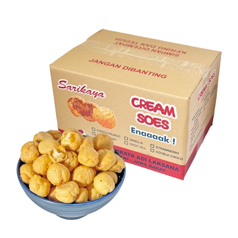 

Sehati Snack - Soes Vanilla SY Cemilan Manis Crunchy | 250gr, 500gr Ecer