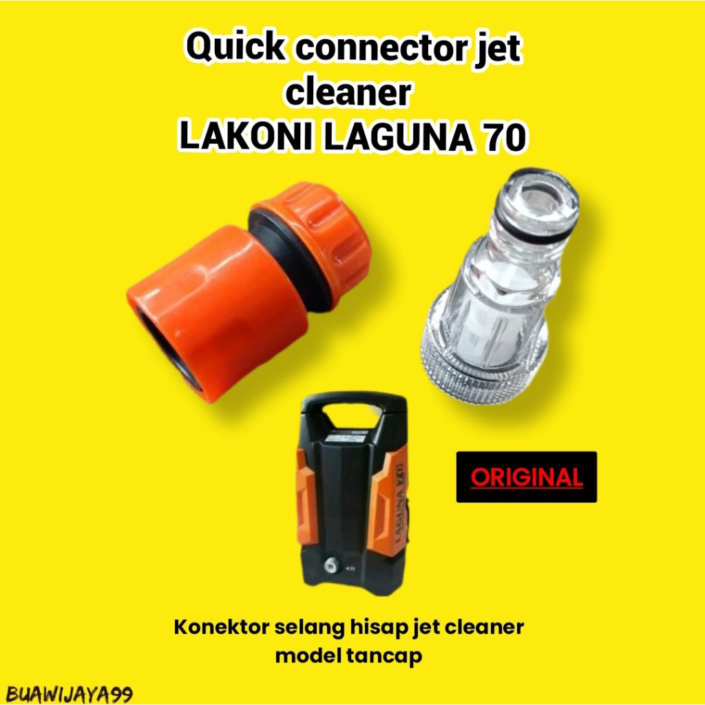 Quick connector selang hisap air jet cleaner lakoni laguna 70 - soket quick release tancap cabut