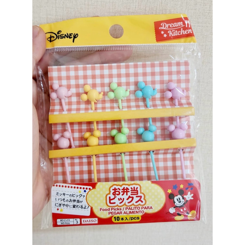 DAISO Disney Food Picks (MICKEY)