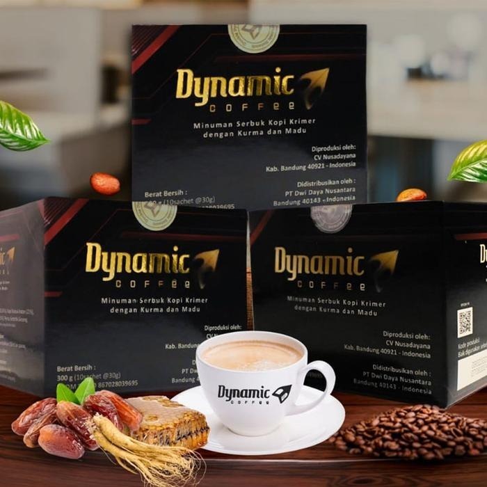 

DYNAMIC COFFEE 1 BOX ISI 10 SACHET ORIGINAL KEMASAN TERBARU