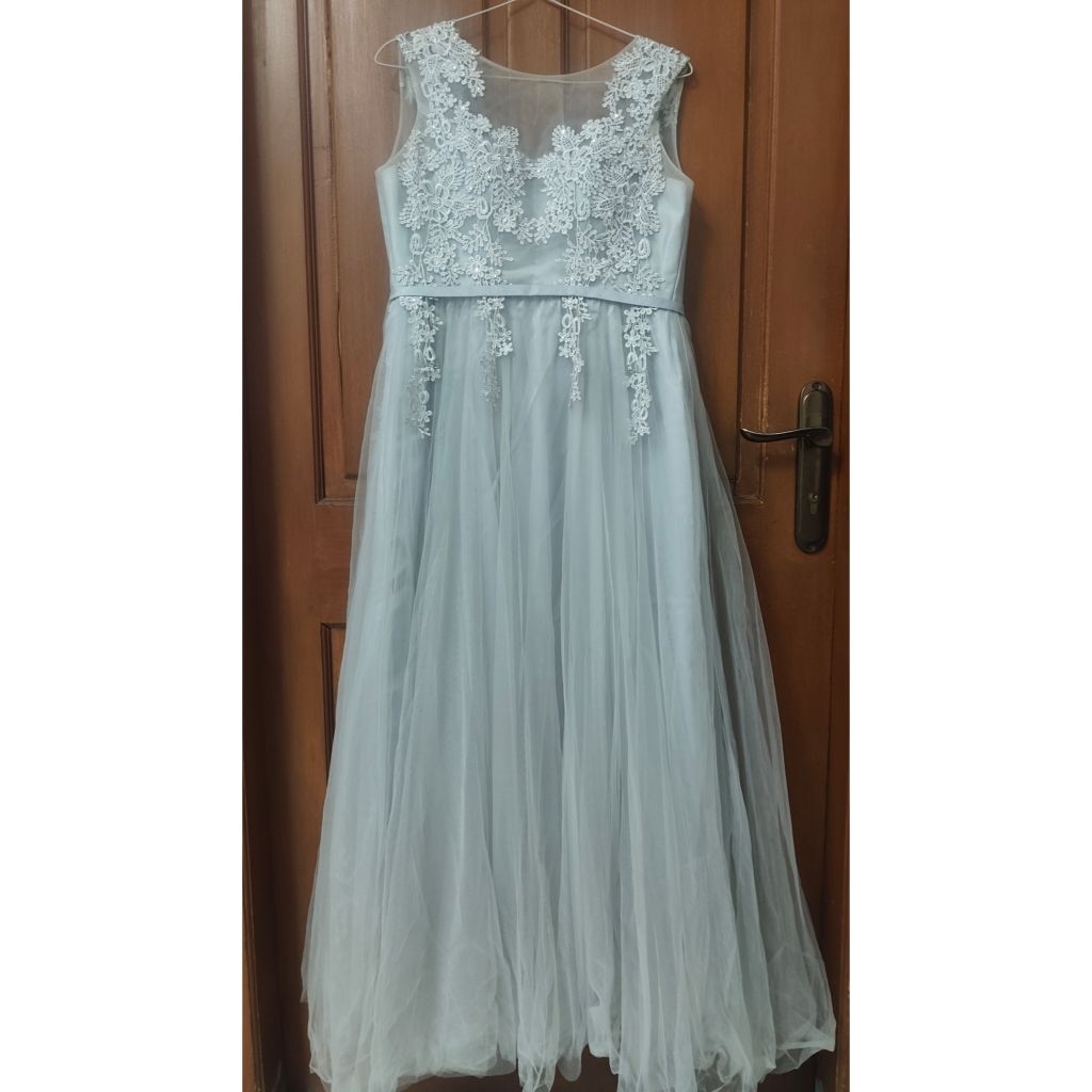 Long dress pesta abu tile preloved