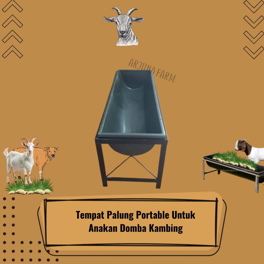 Tempat Palung Pakan Tempat Makan Ternak Domba Kambing