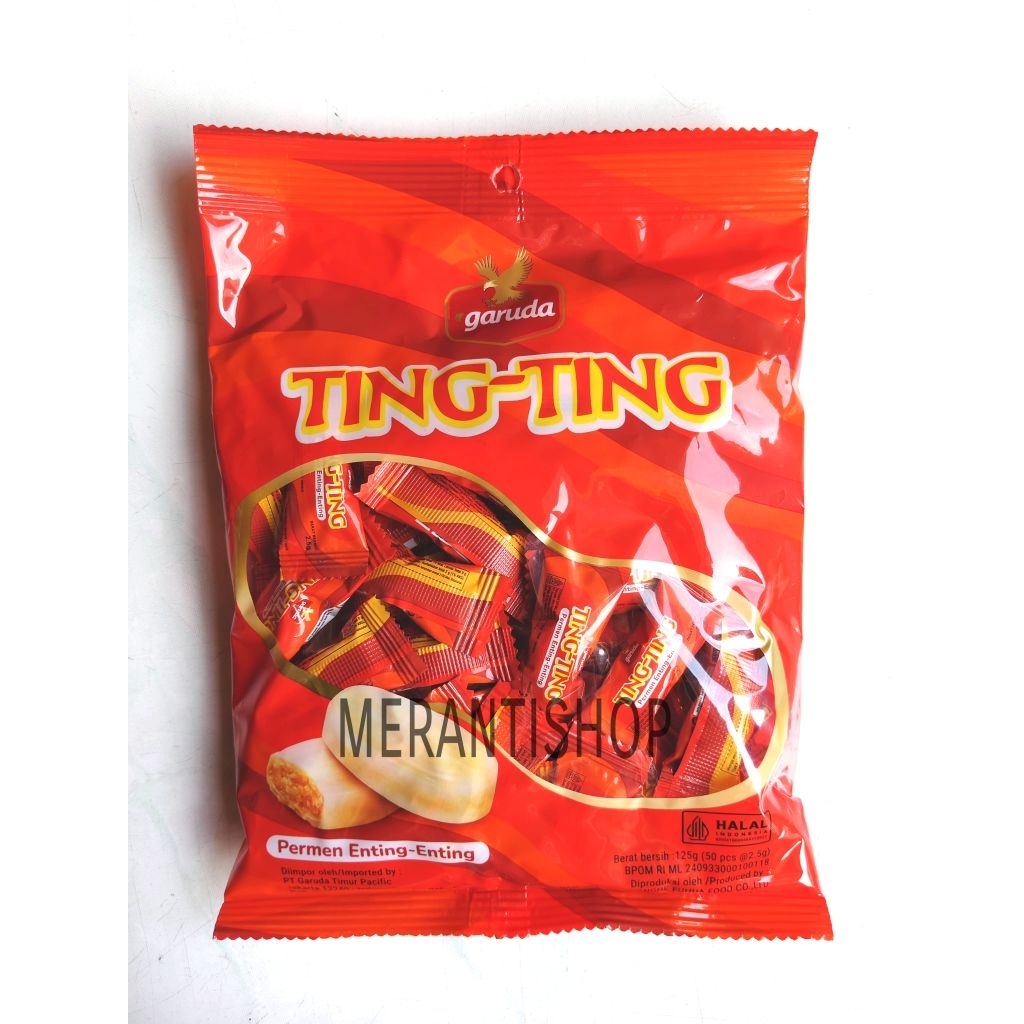 

Ting ting permen 125gram / Permen / Permen kacang / Gula Ting Ting Garuda TingTing / TinTin