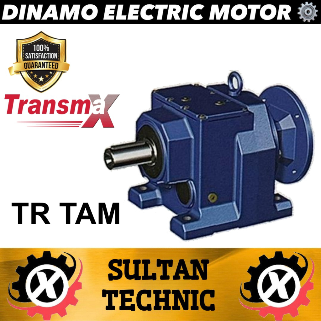 

HELICAL GEAR MOTOR TRANSMAX TR 77 TAM 132 RATIO 5.31 / 5,5KW / 7,5HP GEAR BOX TRANSMAX/ GEARBOX DINAMO/ GEAR BOX DINAMO/ HELICAL GEAR MOTOR/ DINAMO