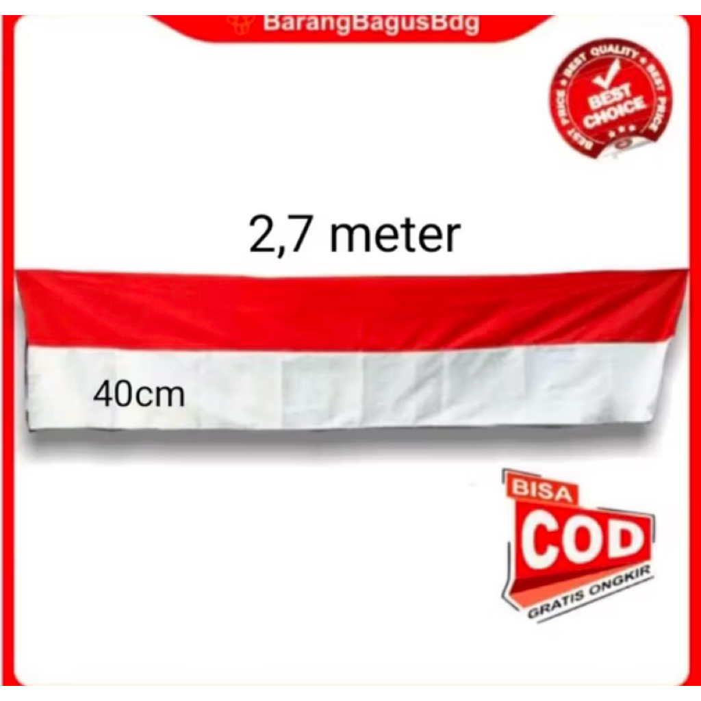 BENDERA SERBAGUNA MERAH PUTIH / BENDERA MERAH PUTIH LESPANG PANJANG