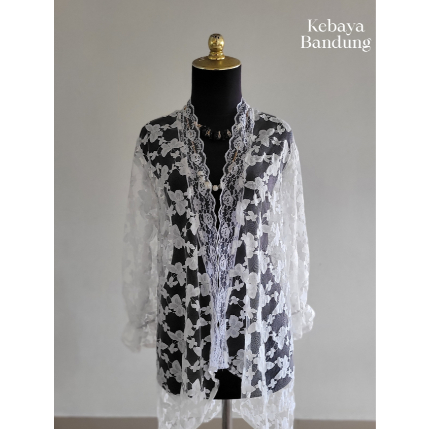 Niluh Outer Kebaya - Kebaya Modern - Outer Terbaru 2025 - Warna Putih BW dan Hitam