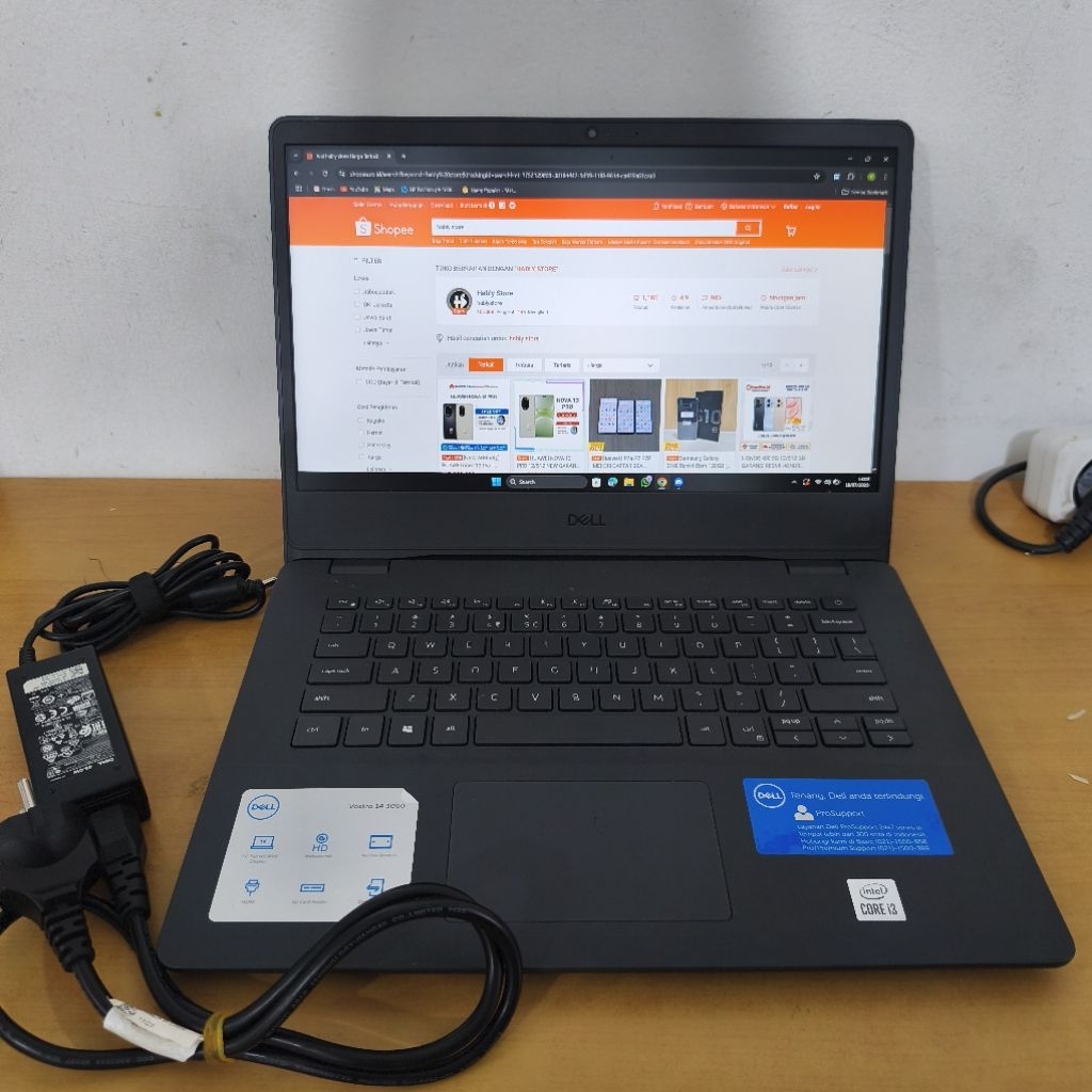 LAPTOP DELL VOSTRO 14 3000 3401 CORE I3 1005G1 16GB 14 INCH SECOND