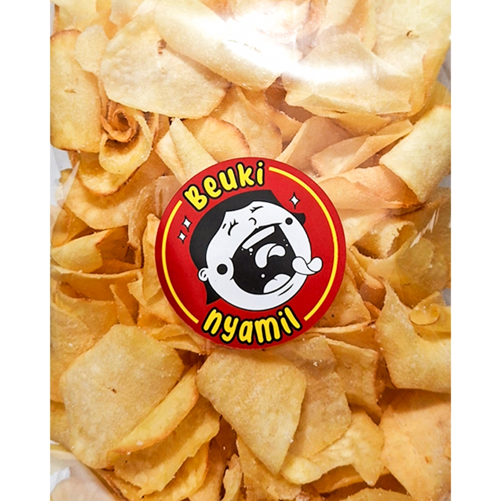 

[BEUKI NYAMIL] - Keripik Singkong | Asin, Asin Manis | Premium, Gurih, Renyah