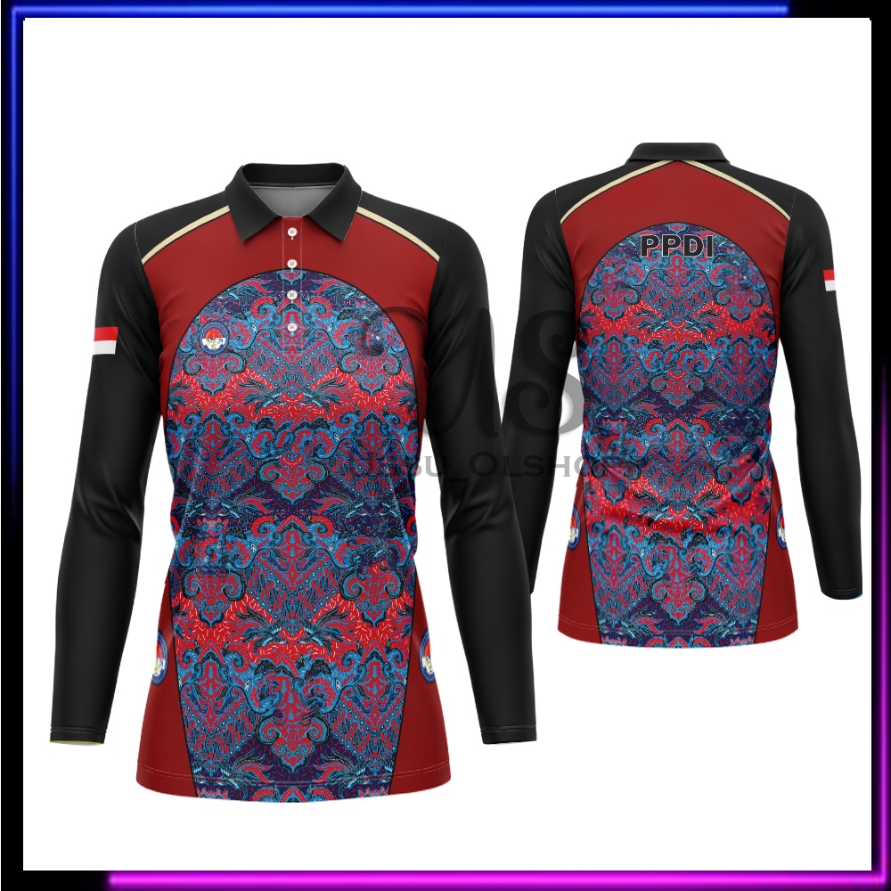 Baju Batik PPDI / Kaos Polo Seragam Batik PPDI Persatuan Perangkat Desa Indonesia / Batik PPDI