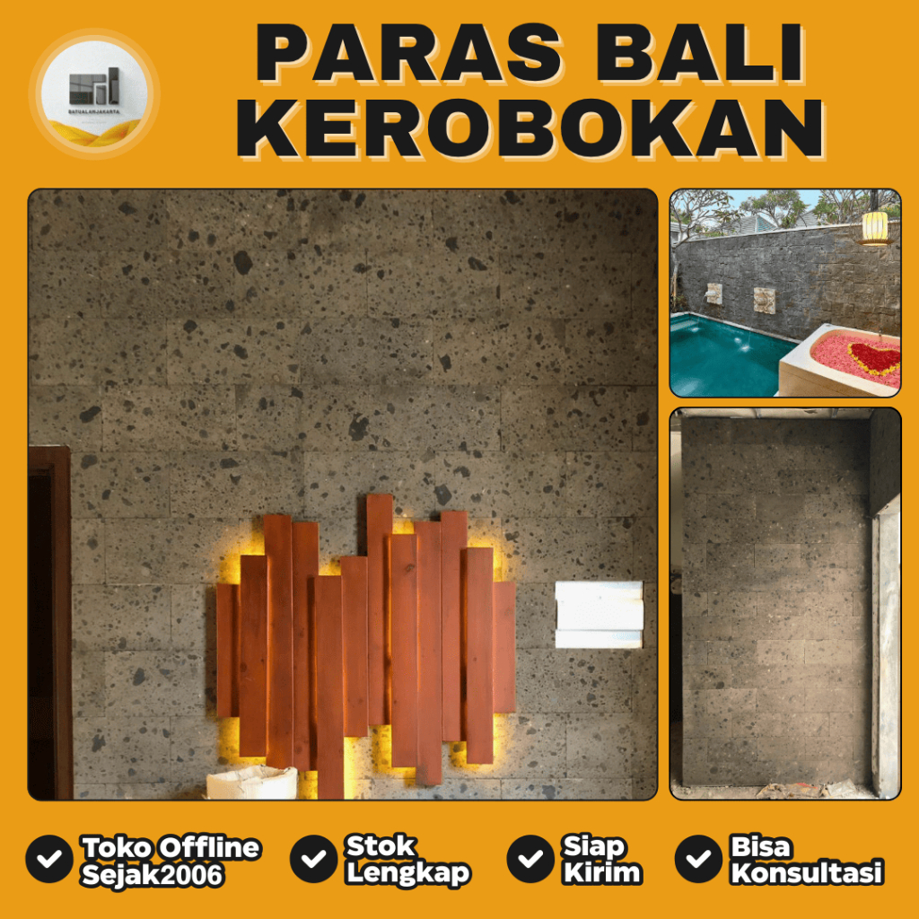 Batu Alam Kerobokan (Paras Bali) Cocok Untuk Dinding