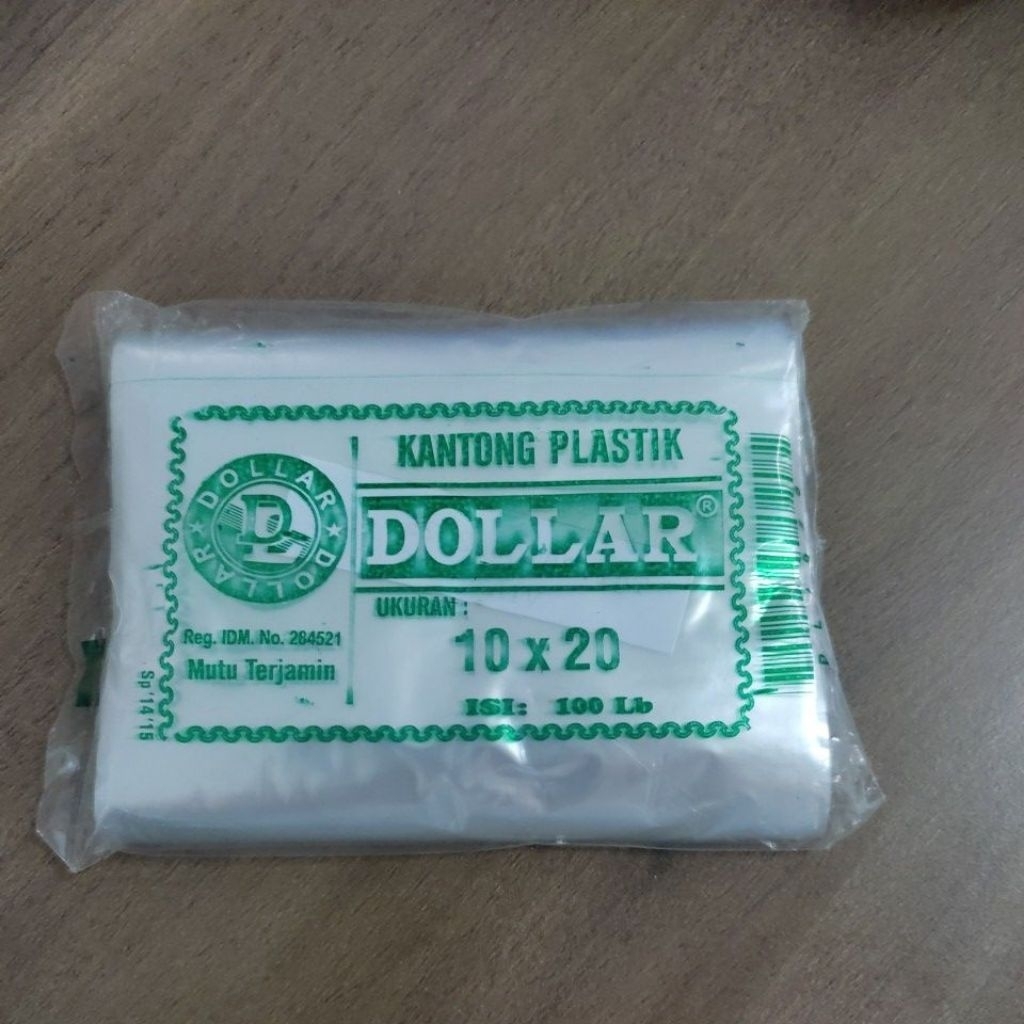 kantong plastik dollar 10x20