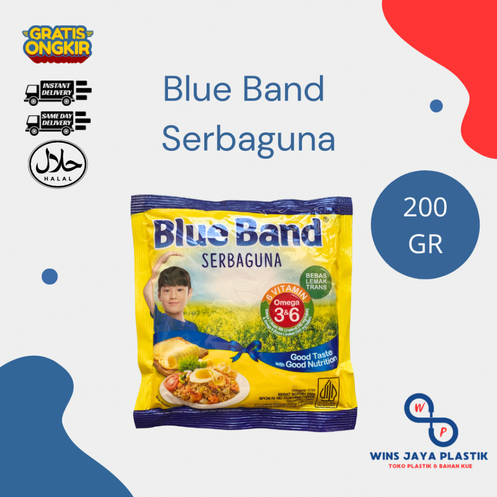 

Blueband Serbaguna | Mentega Blueband Sachet 200gr | Blueband Margarine Serbaguna