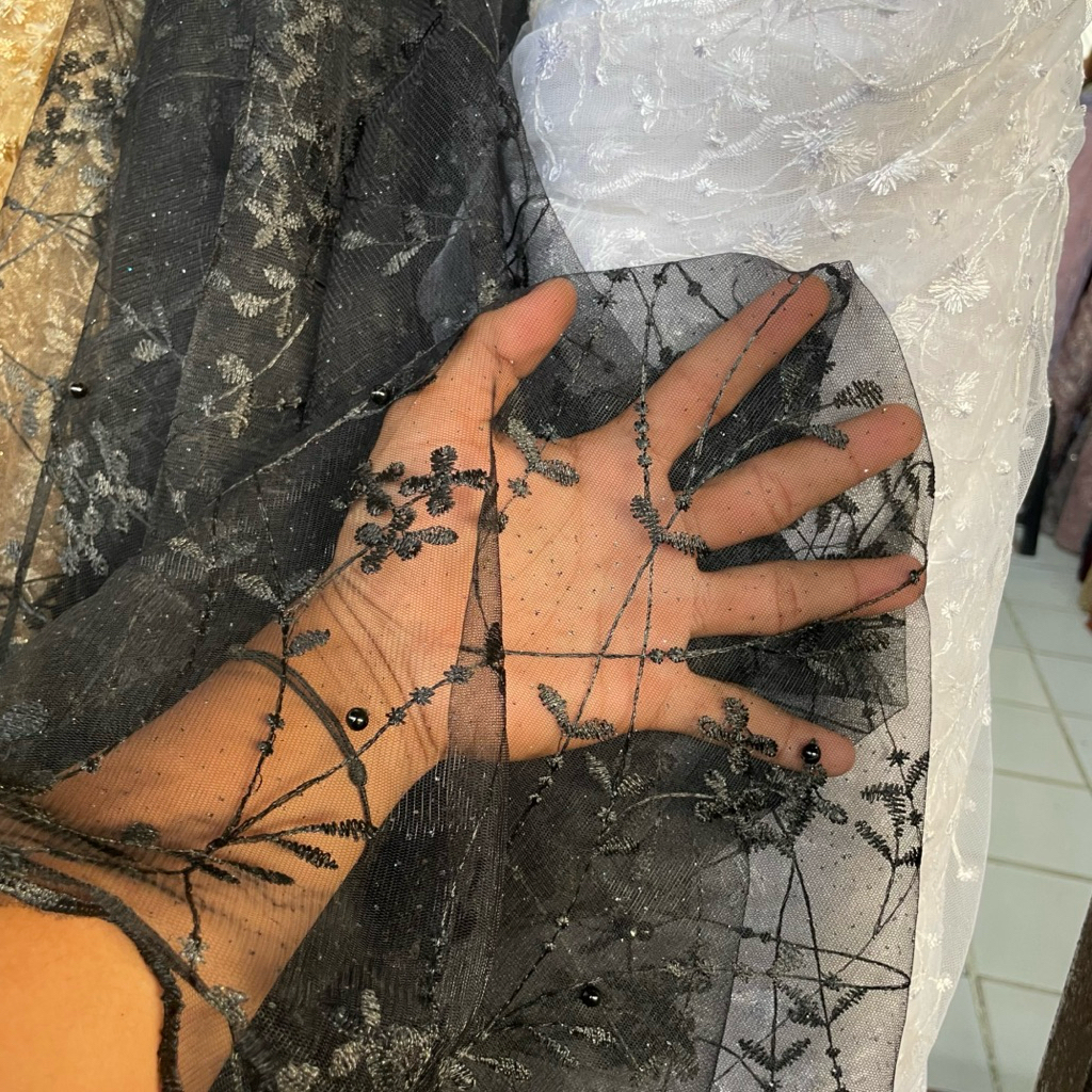 kain tile brukat/kain brukat tile