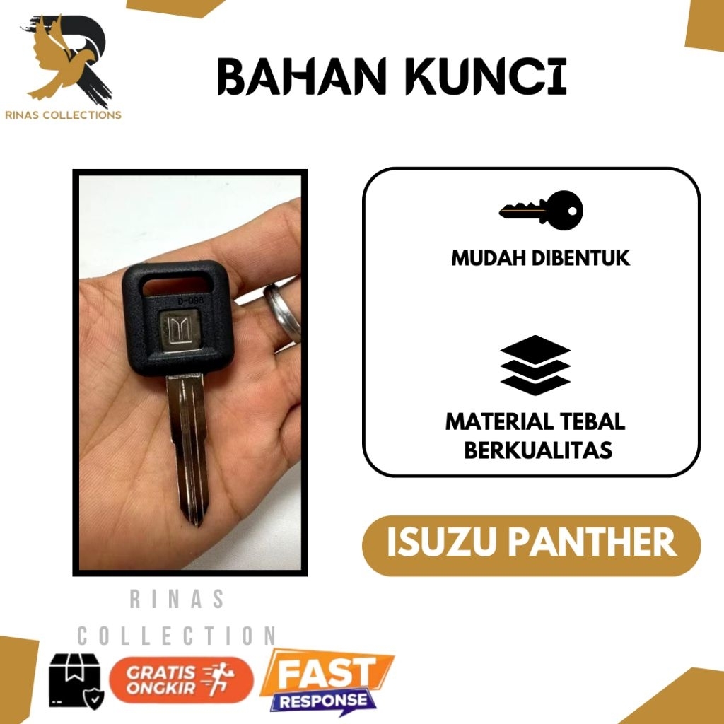 Bahan Kunci Mobil Isuzu Panther Karet