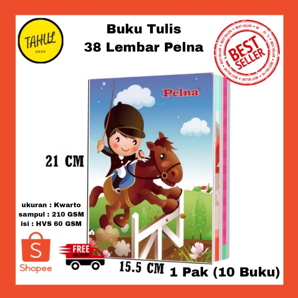 

1 Pak (10 Buku) !!! Buku tulis Pelna 38 Lembar Motif Karakter Tanamo 38 Lembar Motif Kraft buku tulis murah kualitas bagus buku tulis ukuran kwarto buku tulis ukuran A5