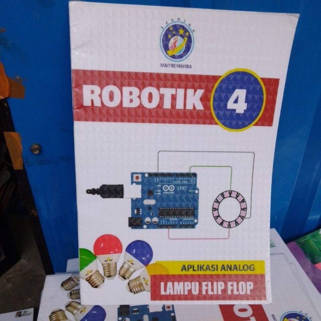 Buku robotik 4 lampu flip flop