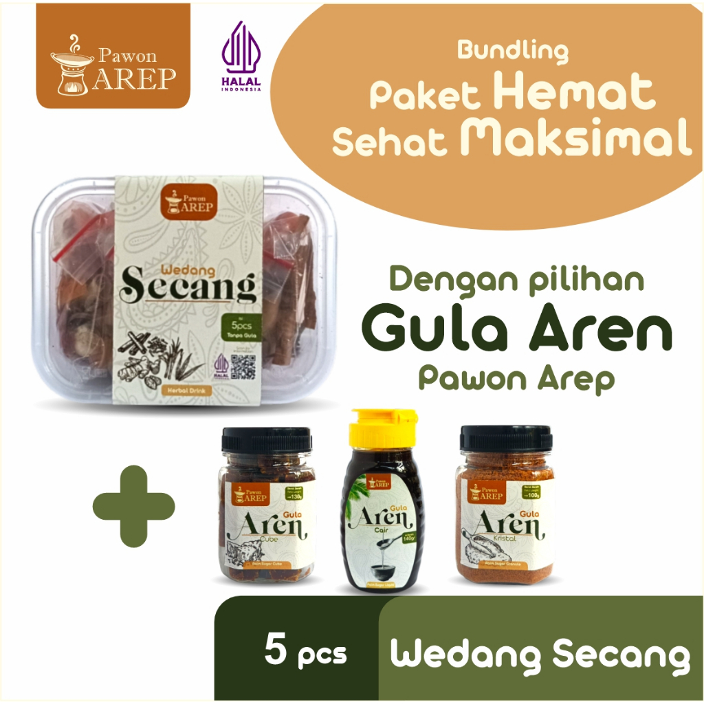 

Wedang Secang Kering Isi 5 Sachet – Minuman Rempah Tradisional + Pilihan Bundling Gula Aren