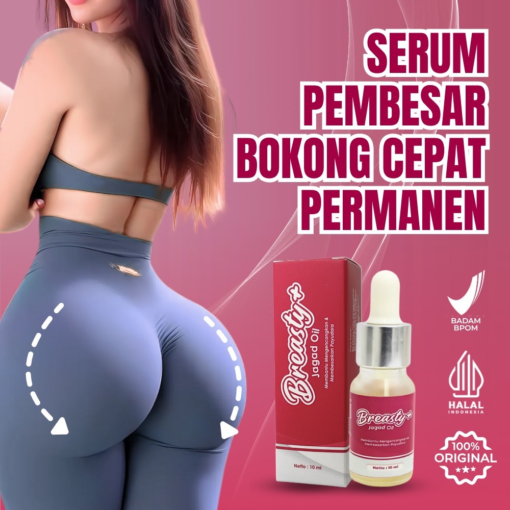 TERLARIS - BREASTY+ Oil Serum Pembesar Dan Pengencang Bokong Pantat Ampuh10mlOil Breasty Serum - Pem