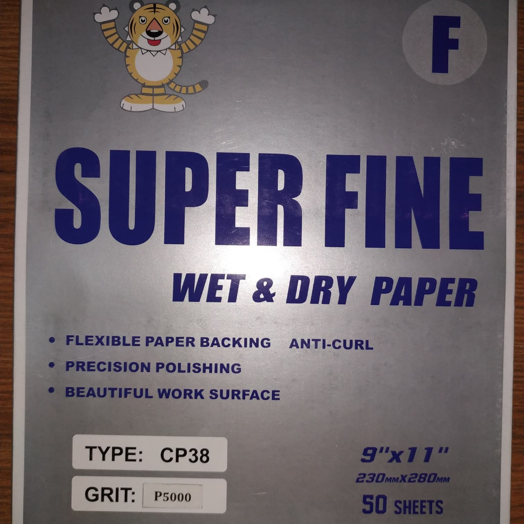 Amplas Kertas Halus Amplas Lembaran Grit 5000 Super fine Wet & Dry Paper Germany Technology Grade 50