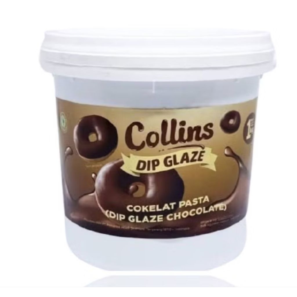 

Collins Dip Glaze Coklat 1kg / Selai Donut 1 Kg