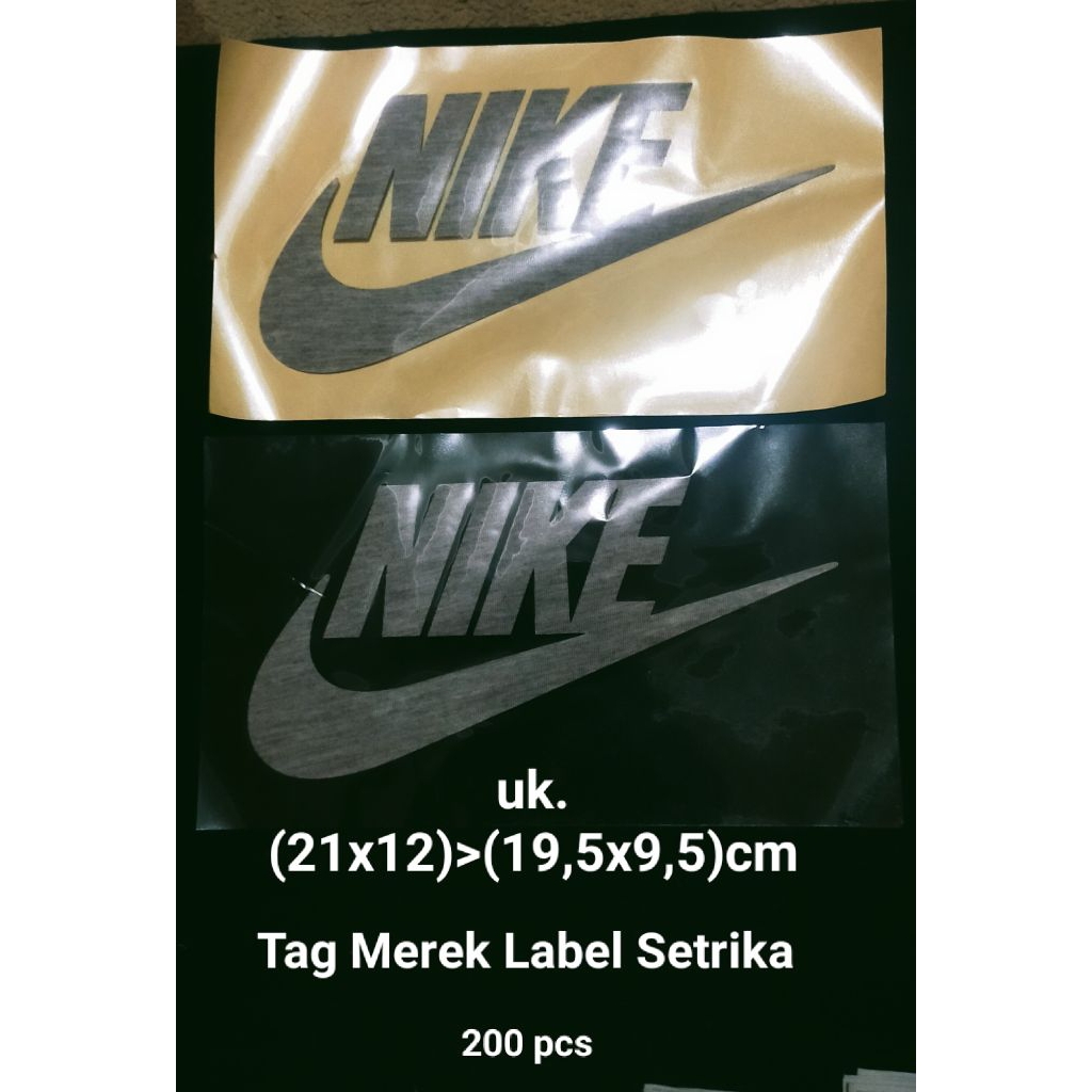 

label logo tag label setrika nike