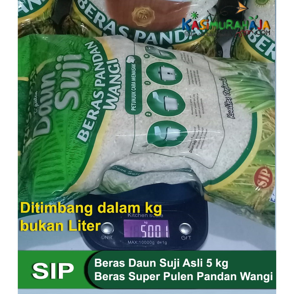 

Beras Pulen Super Daun Suji Beras Daun Suji 5 kg (BUKAN LITER) atau 6,640 liter