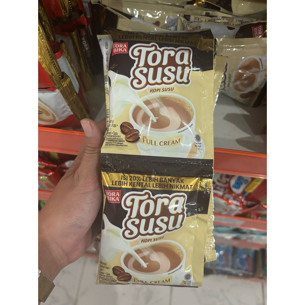 

Kopi Tora Susu full cream isi 8pcs