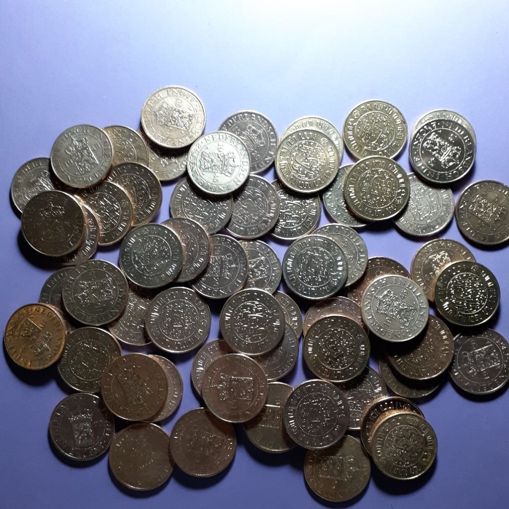 uang koin 2,5 cent benggol coin kerok
