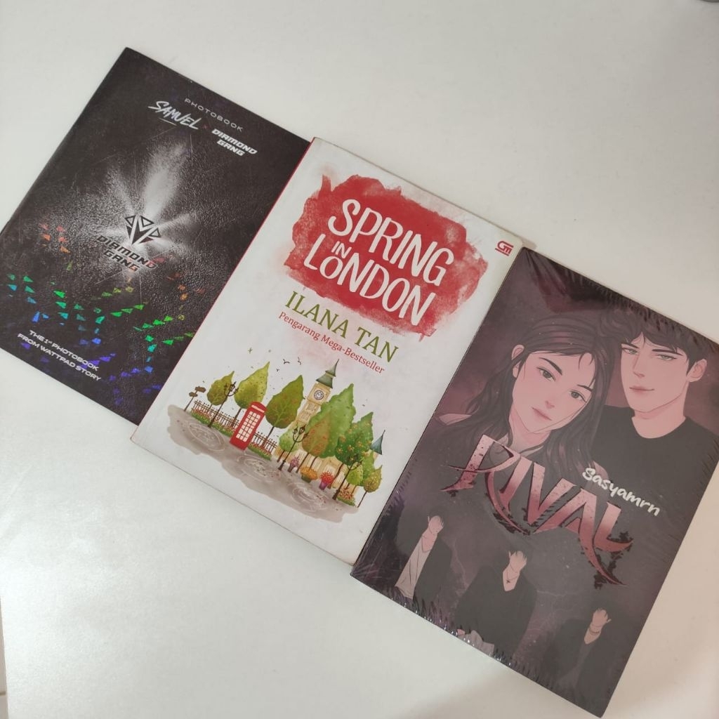 [ BACA DESKRIPSI ] PRELOVED NOVEL RIVAL SPRING IN LONDON MERCHANDISE PHOTOBOOK SAMUEL AREKSA DIAMON 
