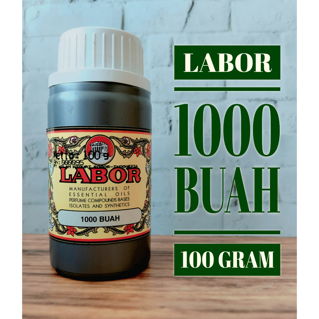 1000 BUAH BY LABOR - BIBIT PARFUM KEMASAN SEGEL 100 GRAM SEARAH FAWAKIH (ORIGINAL)