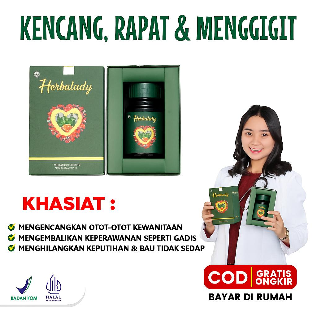 HERBALADY - JAMU RAPET PERAPAT VAGINA MISS V HERBAL ALAMI BPOM. ATASI MASALAH KEWANITAAN