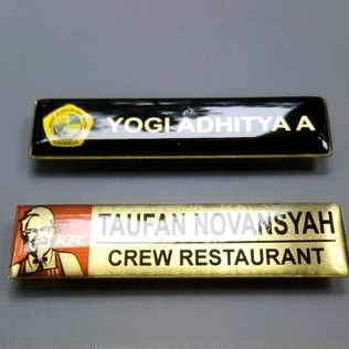 

Name Tag/Papan Nama Bahan Kuningan / Stainles