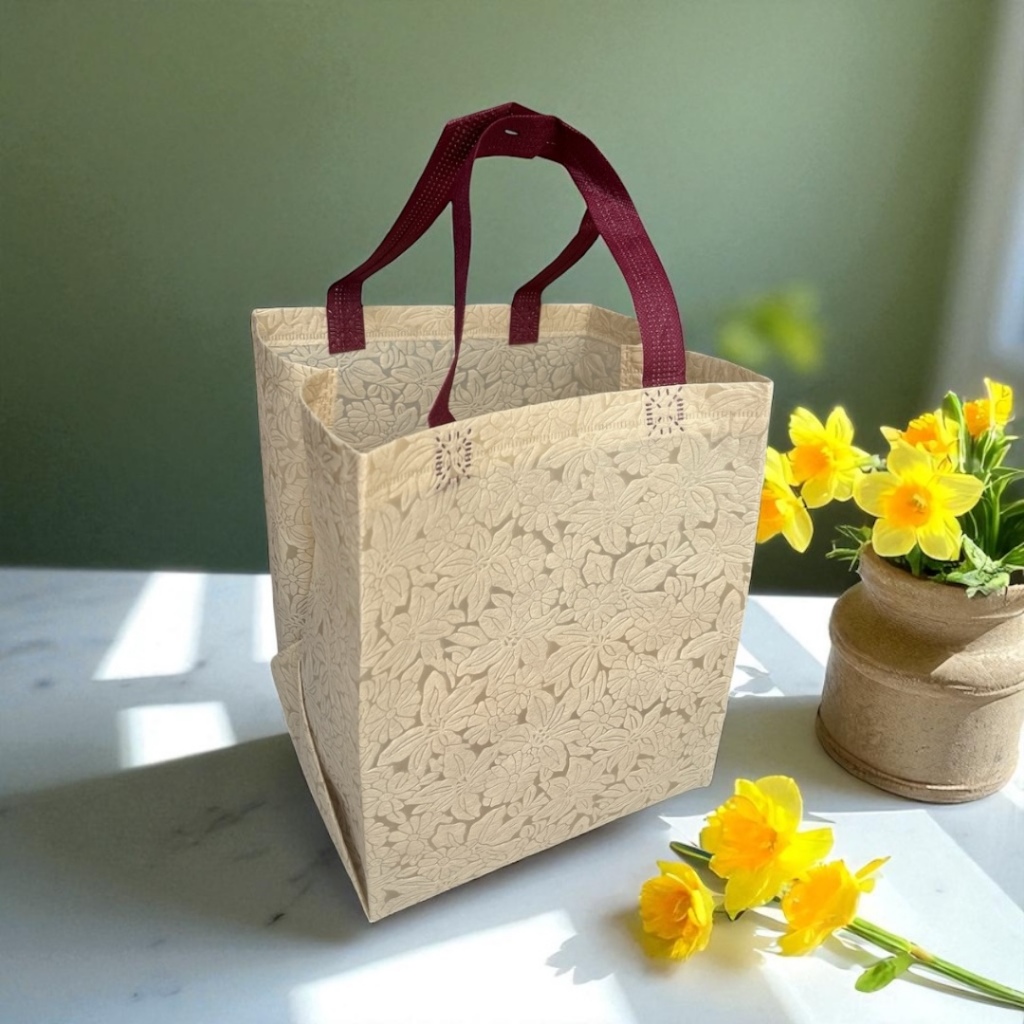 

(Paket 60 Pcs) Tas Hajatan Texture Embos Uk 22x22 cm / Untuk Box Nasi uk 20x20 (R10K)