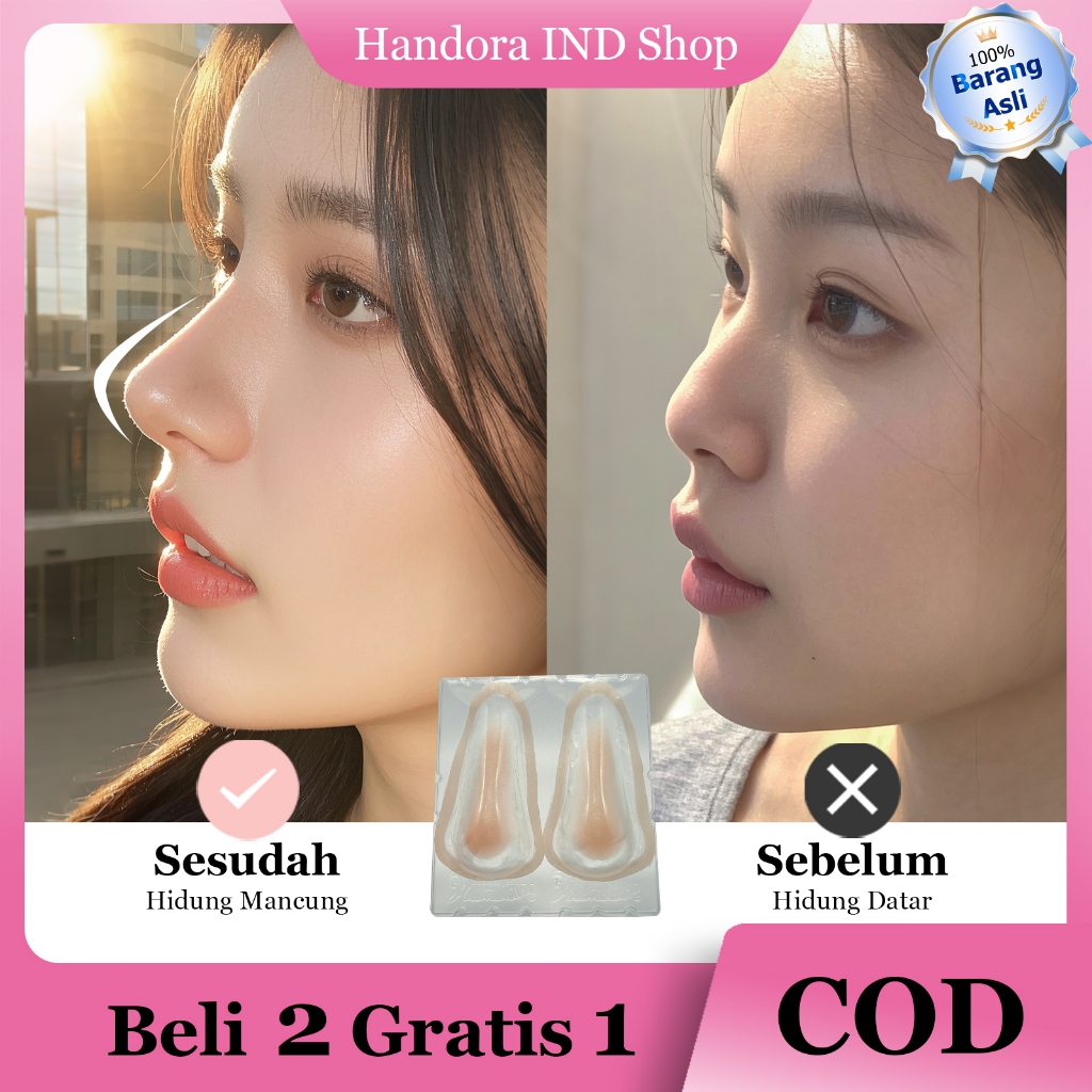 Cosplay Alat Pemancung Hidung Palsu Silikon Tempel Nose Up 3D Anime SFX Makeup Hidung Mancung MS