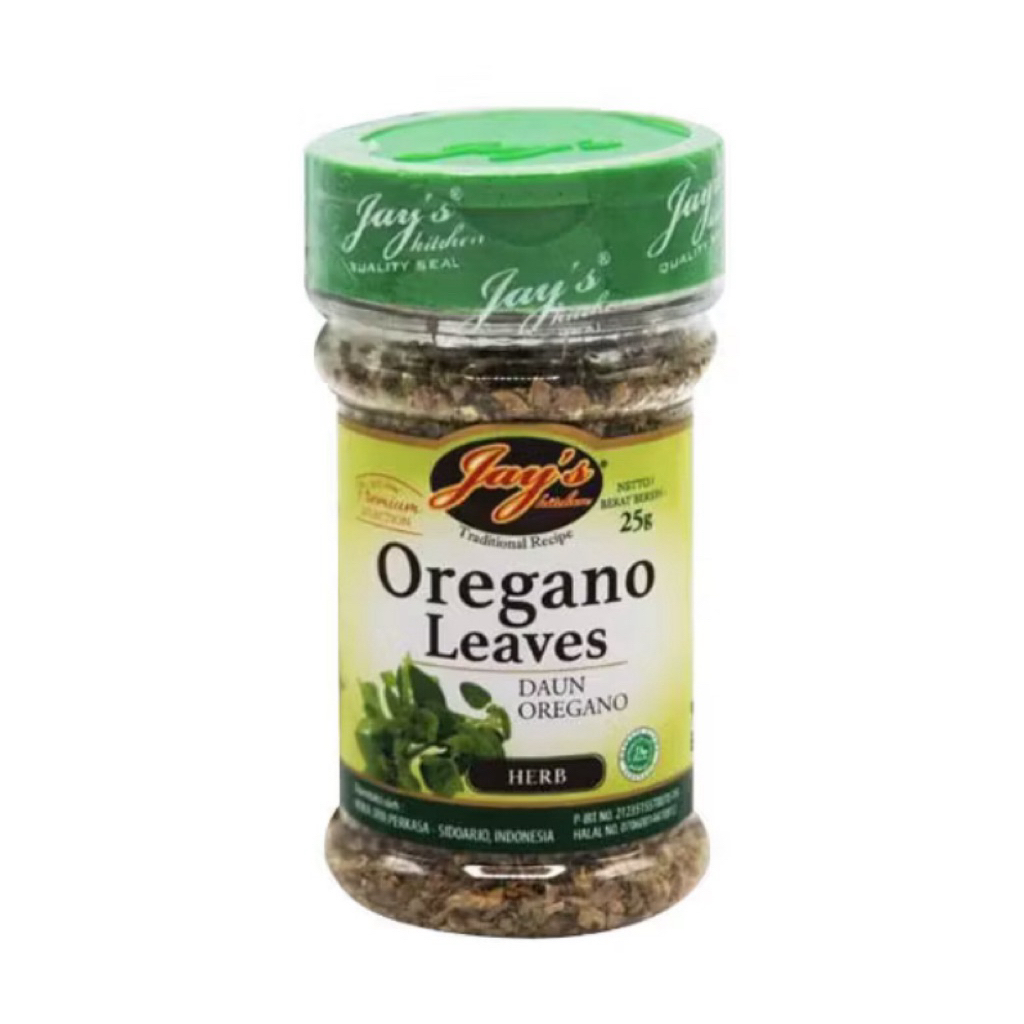 

Jay’s Oregano Leaves 25g – Daun Oregano Kering Premium untuk Masakan Lebih Wangi & Lezat!