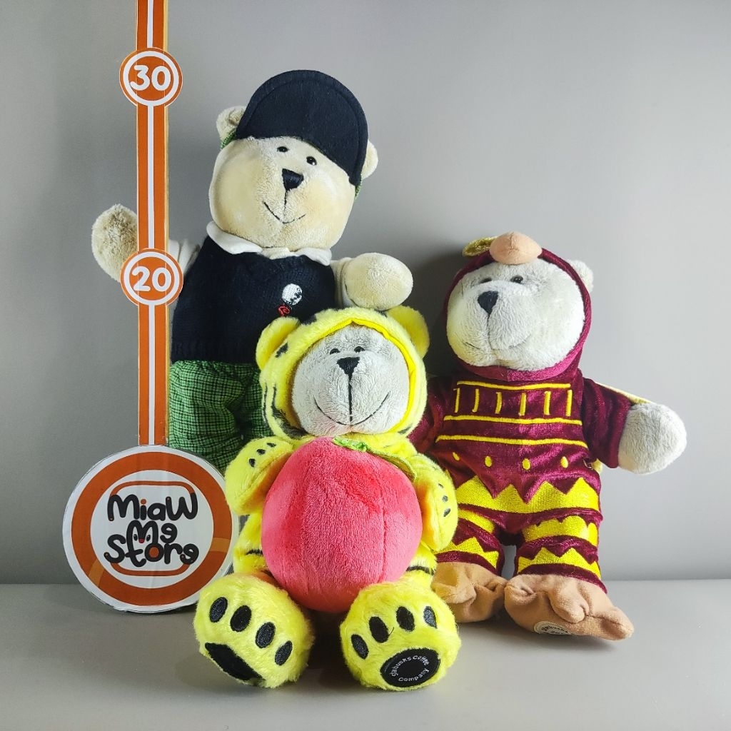 Boneka Tedy Bear Starbucks Bearista Barista Original Starbucks Plush