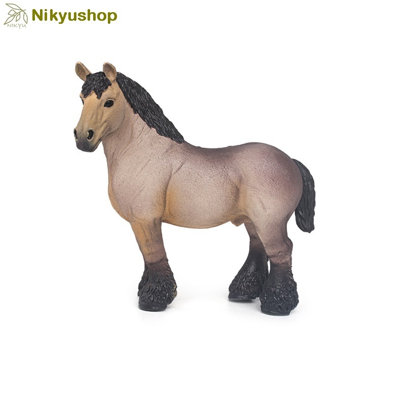 [Nikyushop] Mainan Edukasi Pajangan Miniatur Hewan Kuda Ardennes Stallion Horse Animal Figure